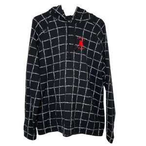 Teddy Fresh Barbed Wire Hoodie Men’s L 2020 Black Sweatshirt All Over Print Logo